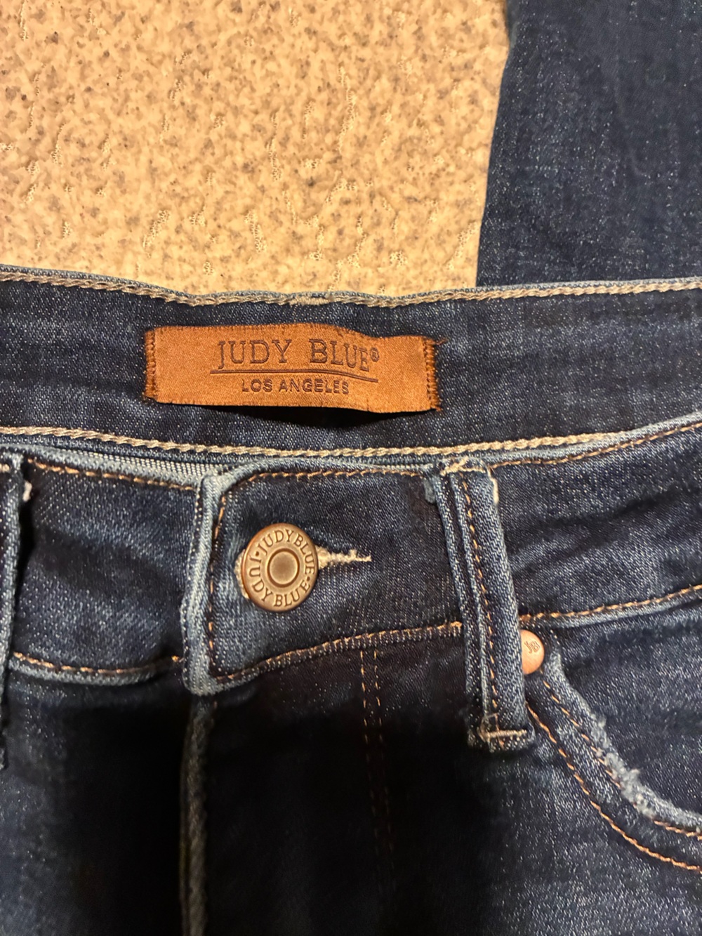 Judy Blue Dark Blue Straight Leg Jeans, size 9/29, comfortable and stretchy - Picture 2 of 13